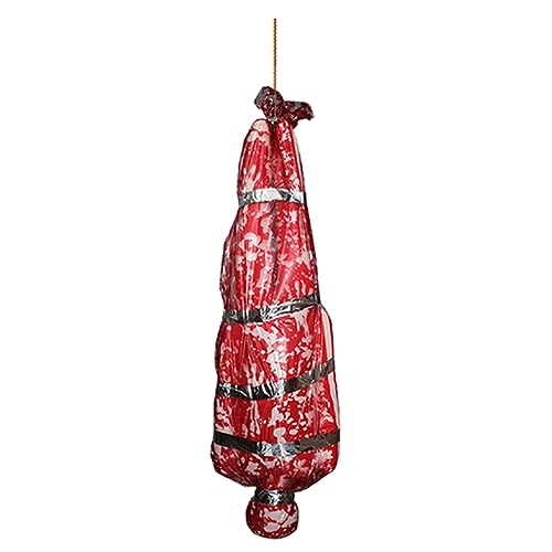 Cadavre Halloween Effrayant : Décoration Sac Sanglant pour Maison Hantée Réaliste