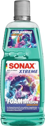 SONAX XTREME FoamInvasion Schaumshampoo Sonderedition (1 Liter) mit kraftvoller Schmutzlösung | Art-Nr. 02483410