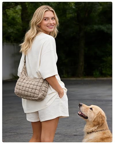Image of BAGSMART Quilted Crossbody Bag for Women, Lightweight Puffer Purse for Travel, Daily Use & Work