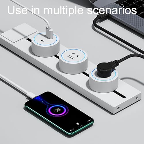 Regleta con carril flexible y adaptador enchufe extensible para apartamento y estudio 5