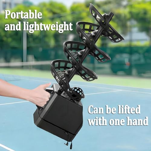 Smart Pro tennis ball machine 33 balles compacte avec distributeur télécommandé - 5
