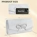 Nexellent Evening Bag Clutch Purses for Women,Sparkly Bow Handbags Crossbody Bag Wedding Bag Glitter Rhinestone Party Prom Purse (Silver)