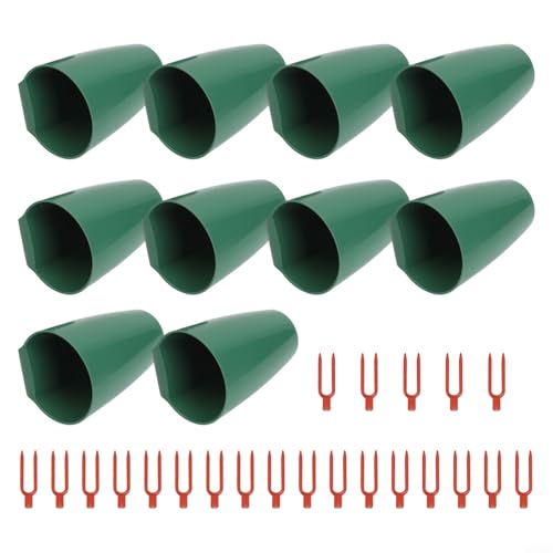 Kit di propagazione delle radici di fragole con tazze da appendere per piantare radici di fragole da giardino, strumenti da giardinaggio per interni ed esterni, per clonare e coltivare piante (piccolo