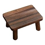 ULTECHNOVO Hocker aus Massivholz Kind Stiefstuhl zusammenklappbarer Tritthocker Stühle Fuß zimmerpflanzen Tritthocker für die Küche kleine Hocker zur Dekoration hölzern Coffee
