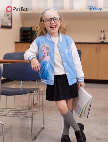 Image of Disney Girl & Boy Varsity Bomber Jacket Fall Sweatshirt Toddler to Big Kid