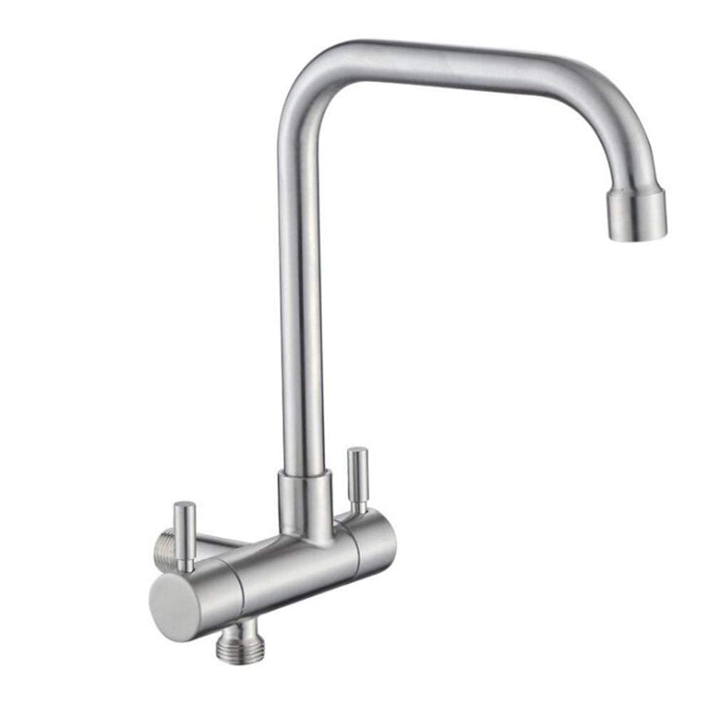 Buse double commande suspendue en inox pour un nettoyage précis
