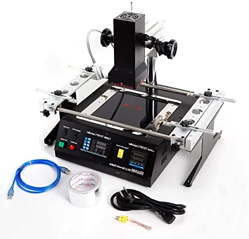 Bga Rework Station Ir6500 Infrared Welding Machine Soldering Stations Machine Smd Soldering Reflow Station Repair Heating Reball Soldering Welding Welder Fit, 1250W 110V #TOP9