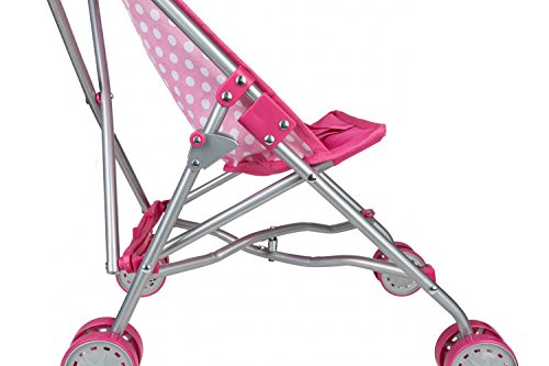 Miniatura 4 de Idena 40068 Carrito Para Muñeca Plegable, Diseño Puntos, Color Rosa