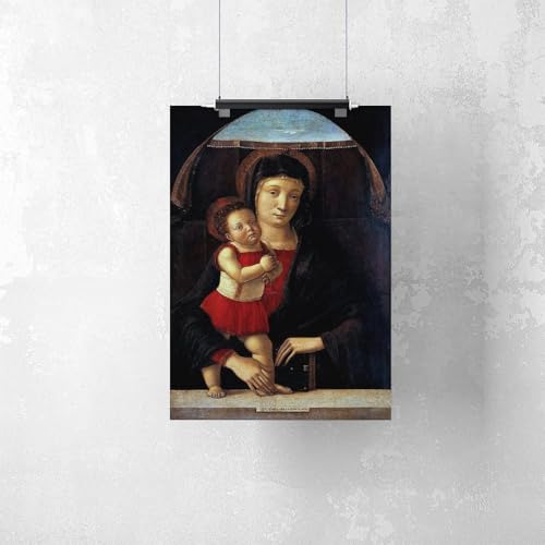 Impression sur toile Madonna With Child Giovanni Bellini déco murale 30x45cm - 2