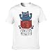 Produktbild Dungeon Meowster Herren-T-Shirt aus Baumwolle  DND D20 Gr. L, weiß