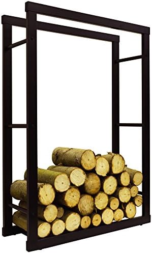 WATSONS ONIDA - Metal 70cm Wide Fireside Log Storage Rack - Black