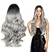 Perücke Grau Damen, 70 cm Ombre Silber Grau Lang Lockig, Perücke Damen, Natürlich Synthetische Haar Perücken Für Frauen, Graue Perücke Damen Wig für Karneval AlltagKostümparty Cosplay The Art günstig Kaufen-Perücke Grau Damen, 70 cm Ombre Silber Grau Lang Lockig, Perücke Damen, Natürlich Synthetische Haar Perücken Für Frauen, Graue Perücke Damen Wig für Karneval AlltagKostümparty Cosplay