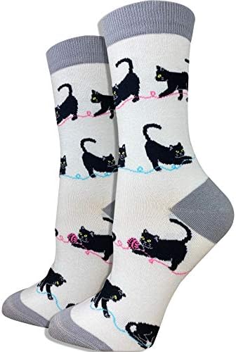 Women's Premium Comfort Animal Socks (Black Cats)