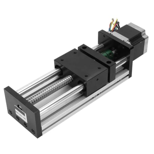Actuador Lineal de Tornillo de Bolas 200mm carril guía aluminio CNC automatización