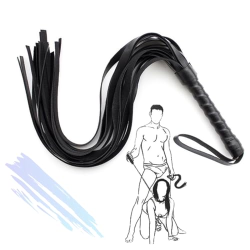 KaMieeg Látigo De Montar De Cuero, Látigo De Montar Rápido Negro, Accesorio De Entrenamiento-K5