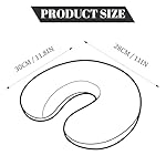 Gluck Plants Travel Pillow,Neck Pillow for Traveling U Shaped Memory Foam Brown Portable Headrest Sleep Airplane Travel Neck Pillow for Flight,Car & Home,Office - Image 3