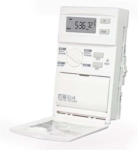 ELV4 Lux Products Line Voltage Programmable - Heat Only - Single or Double Pole Thermostat