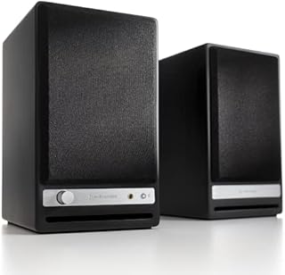 Audioengine HD3 Wireless Speaker | Desktop Monitor Speakers | Home Music System aptX HD Bluetooth, 60W Powered Bookshelf Stereo Speakers, AUX Audio, USB, RCA Inputs/Outputs, 24-bit DAC (Black)