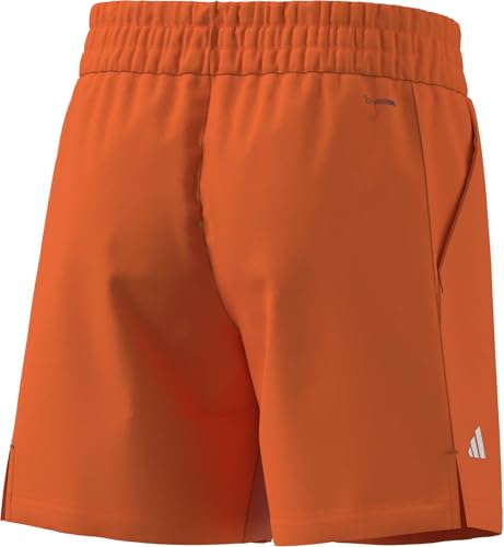 adidas Boy's Boys Club Tennis 3-Stripes Shorts, Pure Orange, 13-14 Years