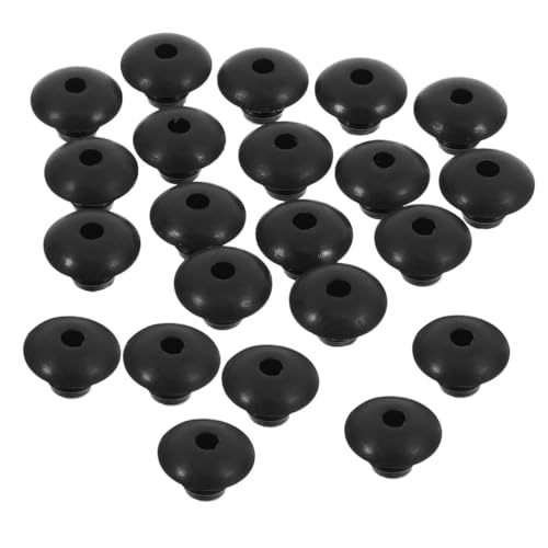 Yardenfun 100pezzi Fermagli Per Ganci Pannelli Forati in Gomma Nera Anticaduta Per Organizzazione Sicura Utensili