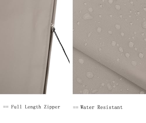 Garden Balsam Patio Umbrella Covers for 10ft to 11ft Patio Umbrellas, Waterproof and Durable Market Parasol Ourdoor Umbrella Covers with Zipper and Rod - Thumbnail 4