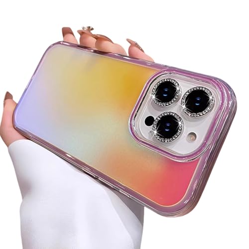 Film antichoc iPhone 13 qui protège des chutes avec son magnifique dégradé pailleté Aurora