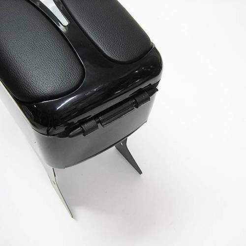 Accoudoir Central Universel Pour Voiture - Cuir Synthétique, Compartiment De Rangement, Hauteur Réglable