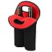 Borsa per Bottiglia di Vino,Borsa per Bottiglia per 2 Bottiglie in Neoprene per Vino Isolati Neri e Rossi per Bottiglie di Champagne/Vino/Birra/Bevande