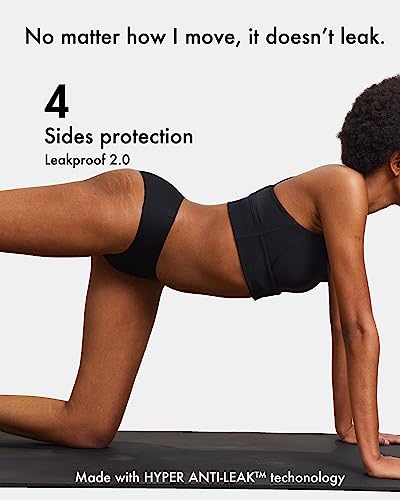 LEAKPROOF2.0 Seamless Bikini Period Underwear for Women | Period Panties Holds 6 Tampons | Incontinence Leak Proof Underwear (S/M,3-Beige)3