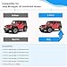 OEDRO Floor Mats Fit for 2014-2018 Jeep Wrangler JK Unlimited JKU 4 Door (Not for 2 Door and JL Models), Black TPE All Weather Car Mats 1st & 2nd Row Floor Liners