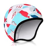 HIKENTURE Fahrrad Mütze Winter Kinder, Fahrradmütze unter Helm, Wintermütze Unter-Helmmütze Fahrradhelm Kinder, Helm-Unter-ziehmütze für Reithelm Skihelm, Ohrenwärmer, Fahrrad Ski Zubehör Kinder-1