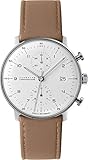 junghans max bill chronoscope armband - Farbe des Gehäuses: Silber Junghans max Bill Chronoscope 027/4502.04 Herren Automatikchronograph