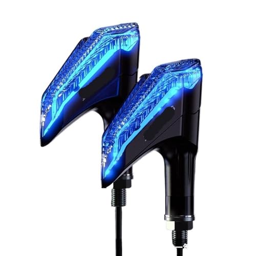 Clignotants universels 12V bleus L29 avec lampe témoin haute intensité pour moto