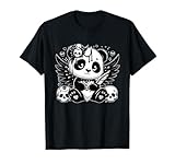 Gothic Panda Bear Skulls Goth Animal Lovers Panda Design T-Shirt
