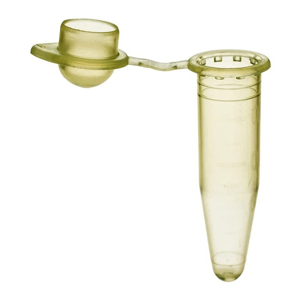 Simport T325-3Y Amplitude PCR Reaction Tube with Domed Cap, Yellow, 0.5mL Capacity (Pack of 1000)