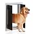 Muhub Pet Door, Large Dog Door for Exterior Doors with Double Automatic Closing Magnetic Flaps, Aluminum Doggy door Cat Door, Install in Interior and Exterior Doors or Walls, Pets Up to 45 lbs