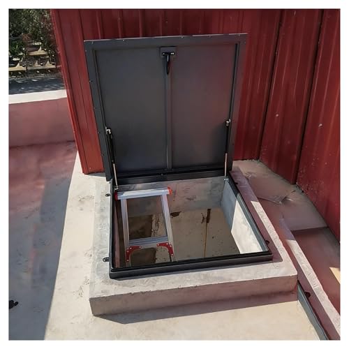 Techo de aluminio S de alta resistencia con soporte hidráulico 50x50 cm 2