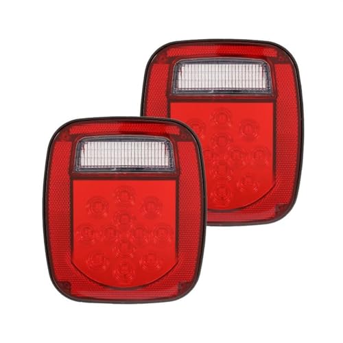 Pilotos Traseros Compatible Con Jeep Para Wrangler TJ CJ 1976-2002 2003 2004 2005 2006 Luces De Freno Traseras De Coche Lámparas Freno De Marcha Atrás Conjunto De Luces Traseras De Coche