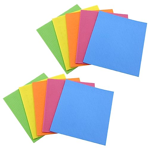 ORFOFE 10Piezas Toallas de Cocina de Esponja de Limpieza Absorbente Paños de Platos Multiusos Cocinas y Utensilios