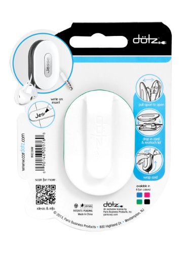 Dotz Wrapid Earbud Wrap For Cord And Cable Management, Emerald Green (Wid36M-Ce) #TOP1