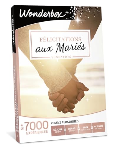Coffret cadeau Wonderbox Félicitations aux Mariés Sensation - vue 2