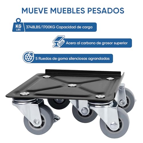 Catálogo de Ruedas para refrigerador comprados en linea. 2 ruedas para refrigerador marca RAMSPIT (2)
