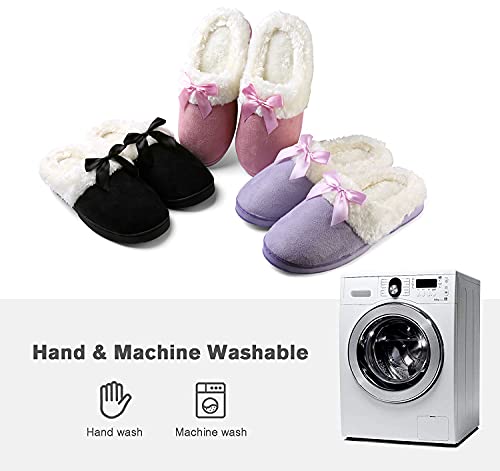 Women's Non-Slip Thick Rubber Sole Plush Slippers 6