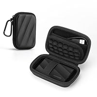 SSD Tasche für Samsung T9/T7 Shield/T7/T7 Touch, Externe Festplatte SSD 1TB, 2TB, 4TB Harte Tragetasche Hülle Case Reise Tragen Etui (Schwarz)