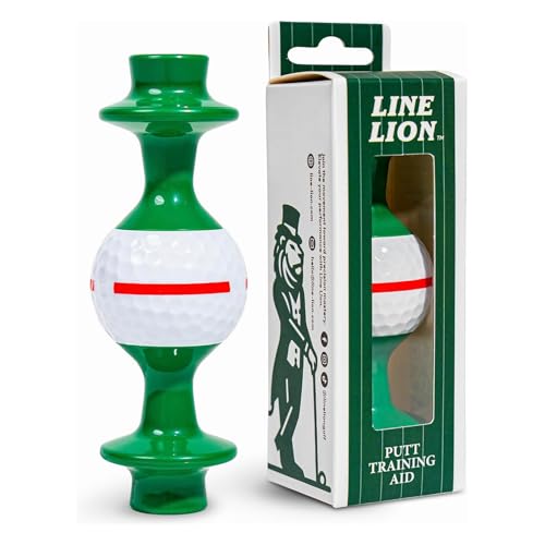 Line Lion Putting Trainer Alignment Gate that Reveals Push Pull & Face Angle Indoor Outdoor Golf Training Aid for Start Line & Roll Consistency Right- or Left-Handed Smart Golf Gift