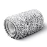 BOSHENG Flat Mop Pad Replacement, for Microfiber Mops, Floor mops with Washable Pads, Mop Pad Refill 1 Pack - Grey