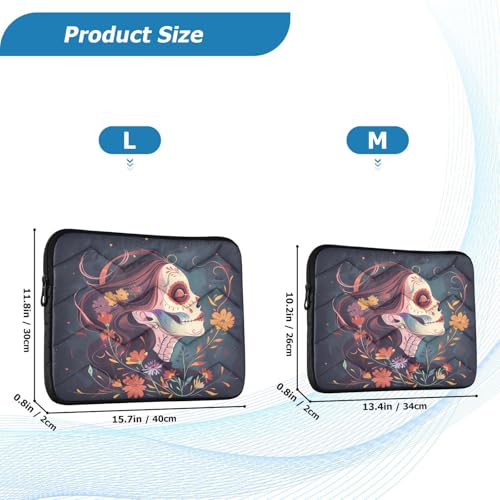 Funda para portátil ALAZA Skull Girl 15.6 pulgadas miniatura 3