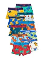NEXT Jungen Unterhosen im 10er-Pack Primary Animals 86-92