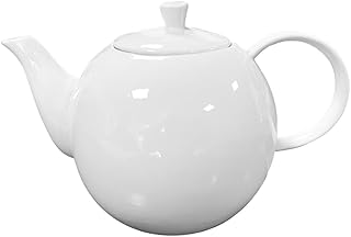 Holst Porzellan TT 120 - Tetera de porcelana (1,2 L, 23,5 x 14 x 14 cm, 1 unidad), color blanco