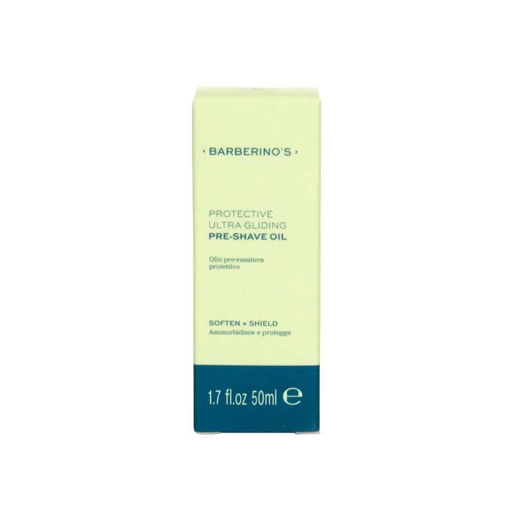 Barberino's Olio Pre-Rasatura - Prepara e Protegge la Pelle per una Rasatura Scorrevole e Senza Irritazioni - 50ml